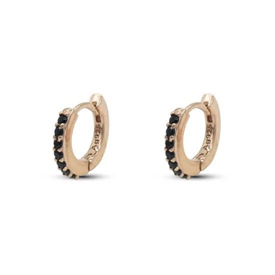 Orecchini Dilvdò Hoop ring in Argento Zircone ORDLRN - ORDLRN